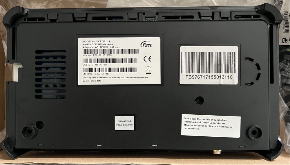 Televisão box NOS Pace morelo DCR7151/24