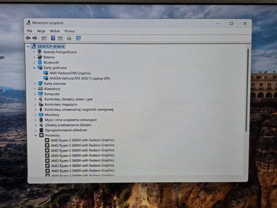 Lenovo Ideapad Gaming 3-15ACH6 / R5-5600H 3.30GHz / 16GB 3200Mhz DDR4 / RTX 3050Ti 4GB / 1TB M2 + 256GB M2 / 15.6' FHD IPS 120Hz / Grade B /GW 12 mies