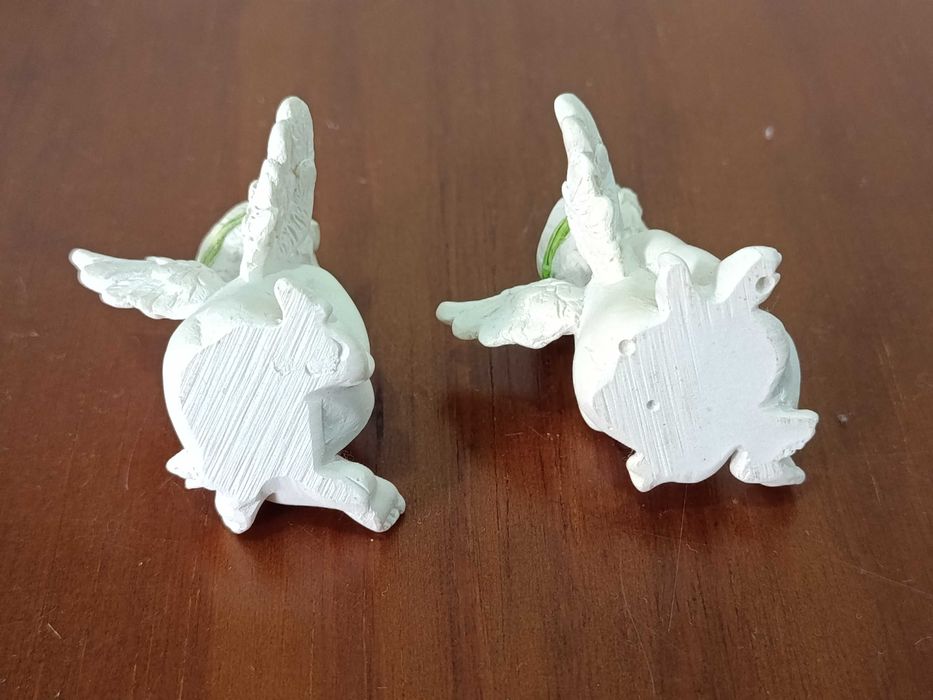 Conjunto 2 Estatuetas Decorativas de Anjos