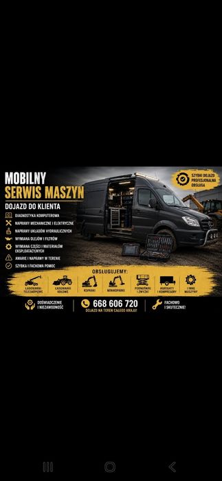 Mobilny Serwis maszyn budowlanych