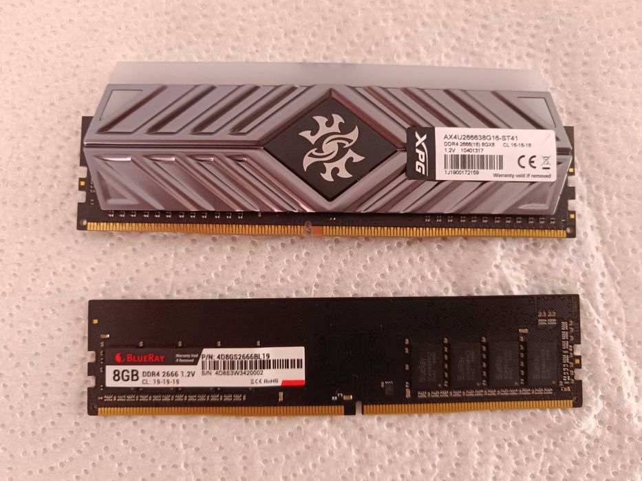 2x Rams 8GB DDR4 alta performance.