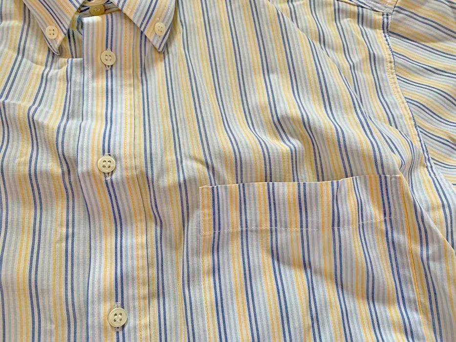 Camisa de Homem Riscas Azul e Amarelo, como Nova