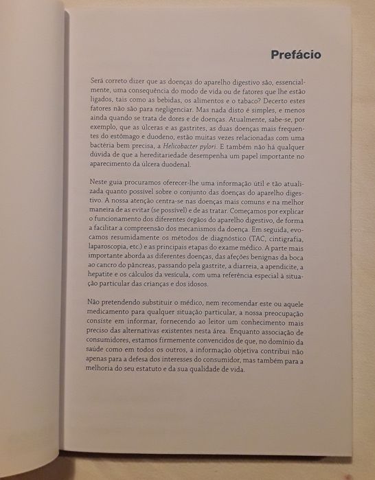 Livro: As doenças do aparelho digestivo, Deco Proteste