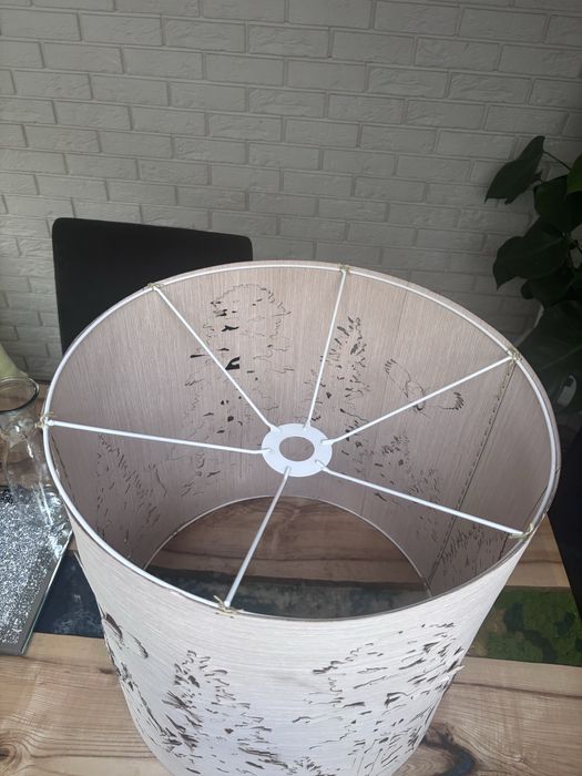 Klosz, sklejka, loft, lampa, abażur