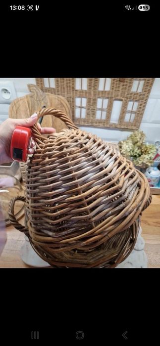 Rattanowy kosz z kloszem Riviera rattan holenderski