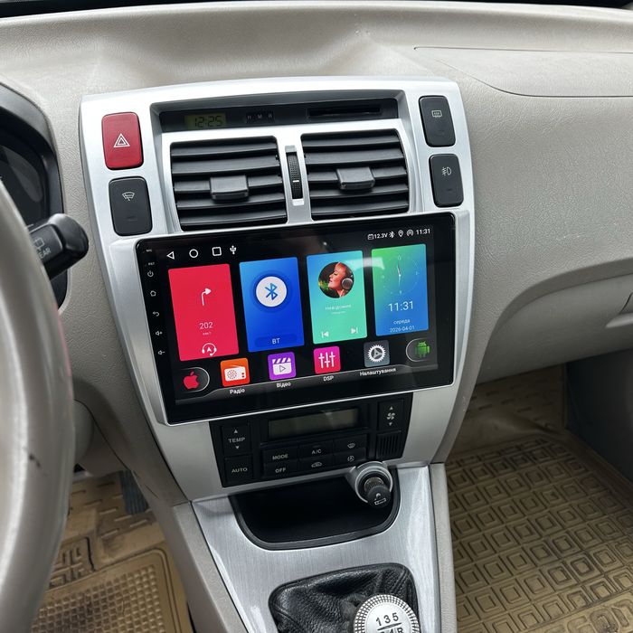 Андроид магнитола для Hyundai Tucson 10 дюймів, CarPlay в замін штатної повний комплект.