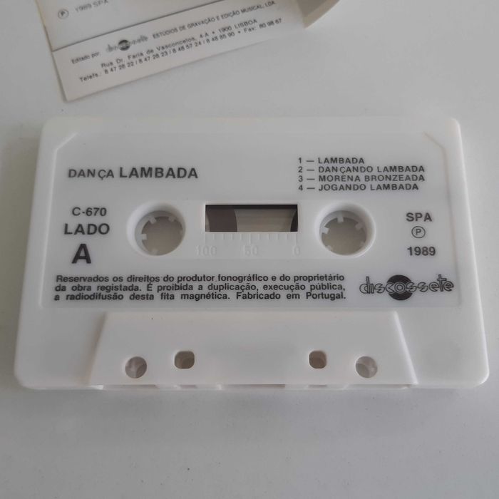Cassete Áudio Original Colectânea - Camuta ( Toy ) Dança Lambada