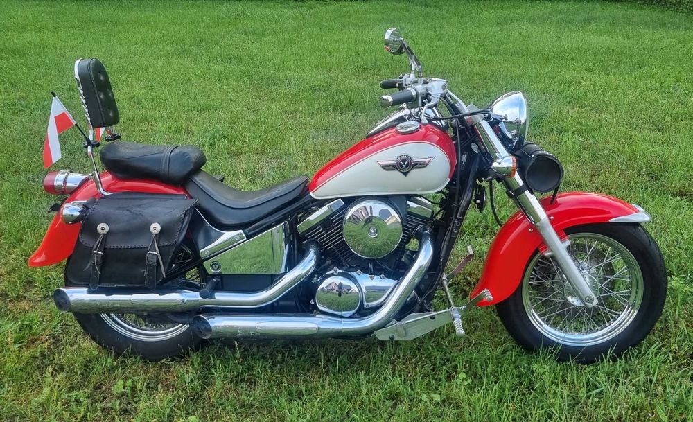Kawasaki VN800 Classic - Świetny stan - Sakwy - Oparcie