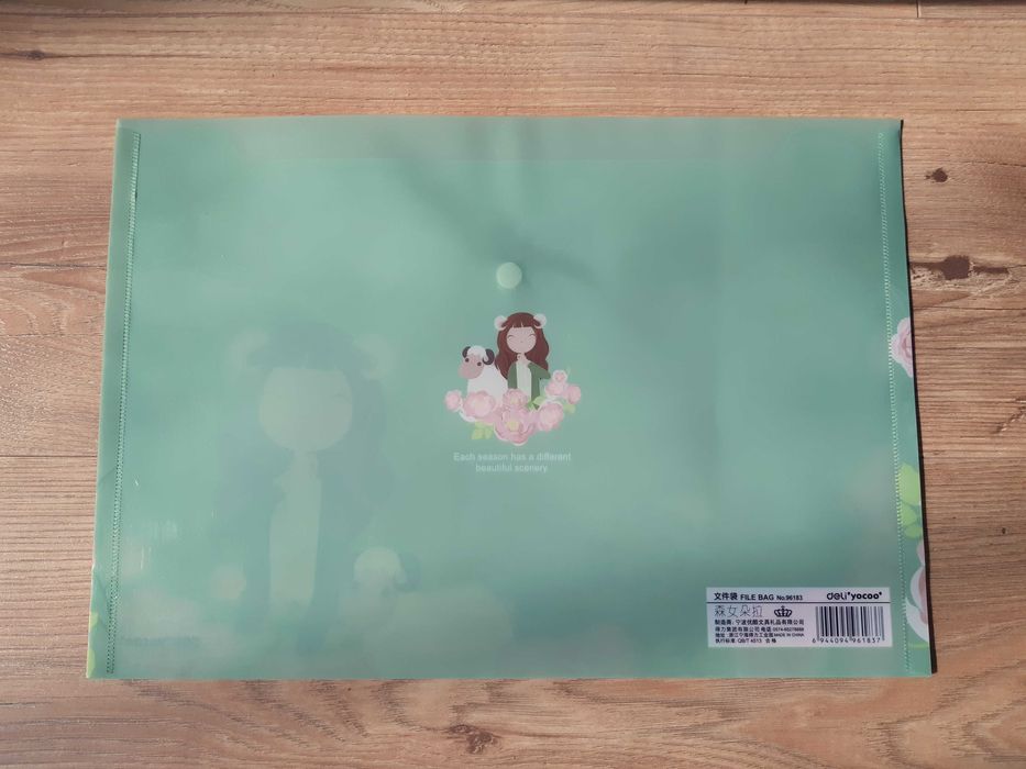 2 x pastelowa teczka plastikowa A4 z zatrzaskiem