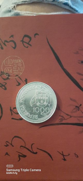 Moeda 1000 Escudos Prata Tratado Tordesilhas