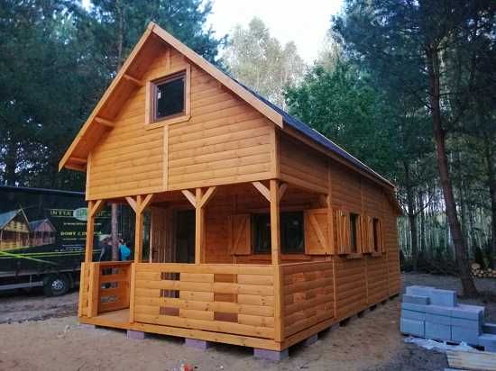domek drewniany,letniskowy,4mx5m,kolanowa 50cm, szkieletowy,poddasze