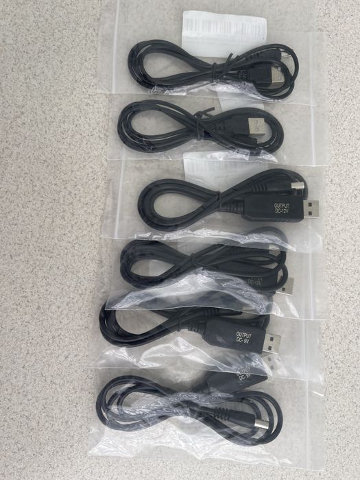 Кабель USB DC 5/9/12 вольт
