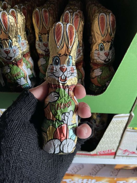 Пасхальний зайчик Бочі 40г / шоколадний заєць Boci