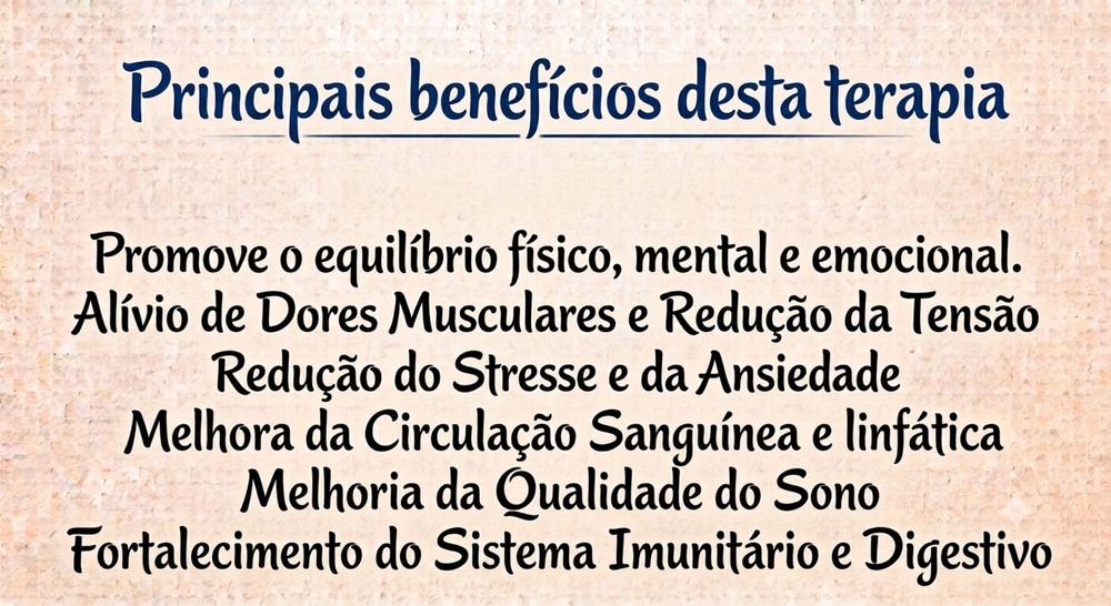 Shiatsu Terapêutico ao domicílio