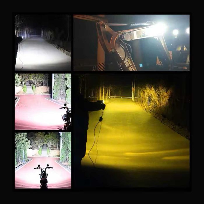 Faróis Auxiliares LED Offroad 20W - Par Spot Quadrados IP67