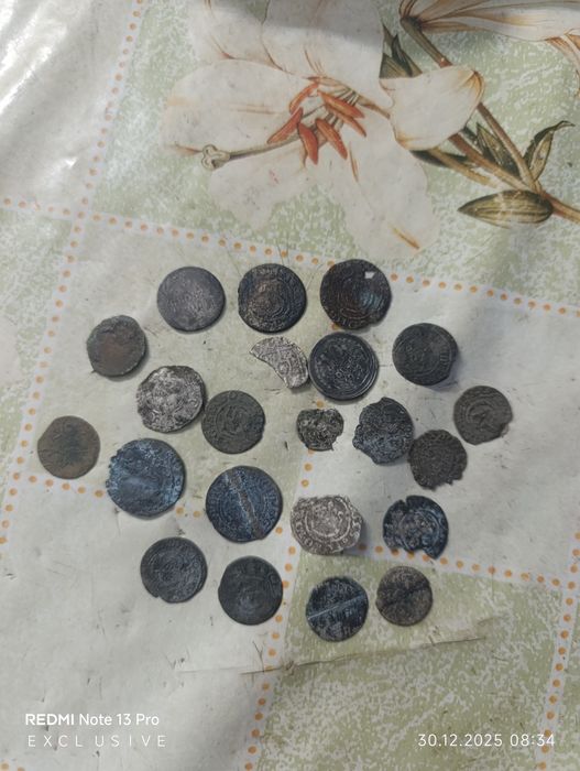 Монети срібні мідні