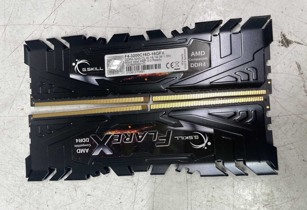 Оперативная память G.Skill 16Gb (Kit of 2x8Gb) DDR4-3200 PC4-25600 Cl16 Flare X