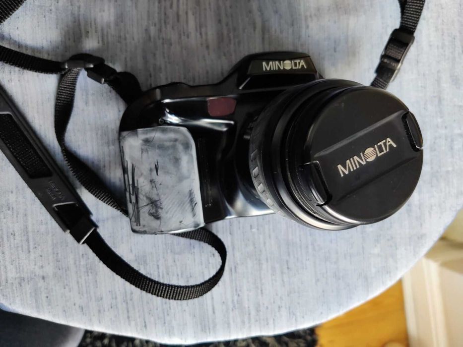 Minolta Dynax 7 xi Zoom AF 28-80 Lente 75-300 Hoya Bag Set Câmera Mala