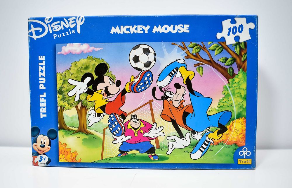 Puzzle Disney Mickey Mouse i Goofy grają w piłkę 100 el