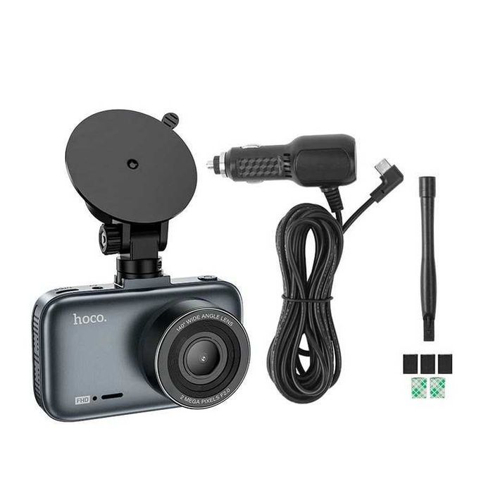 Компактний автомобільний відеореєстратор HOCO DV5 Full HD 1080p 3.0" IPS, 140°