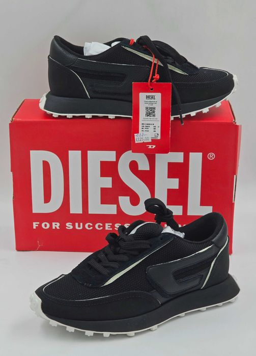 Sneakersy czarne sportowe DIESEL S-RAER LC R.37 DI532W