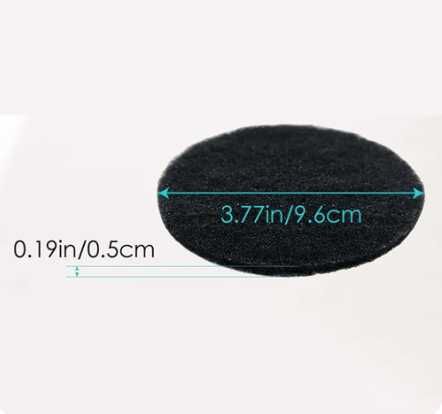 6 filtros EPA com 9,5 cm de diametro, para para aspiradores