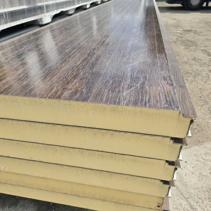 Płyty Warstwowe drewnopodobne ZŁOTY DĄB płyta ścienna PIR PUR ORZECH