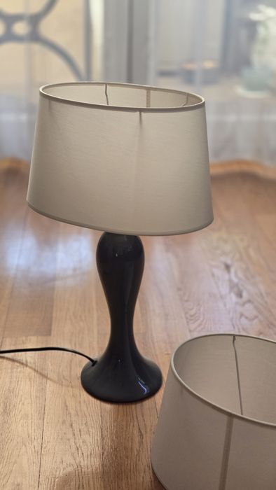 Dwa abażury owalne ecru BBHome