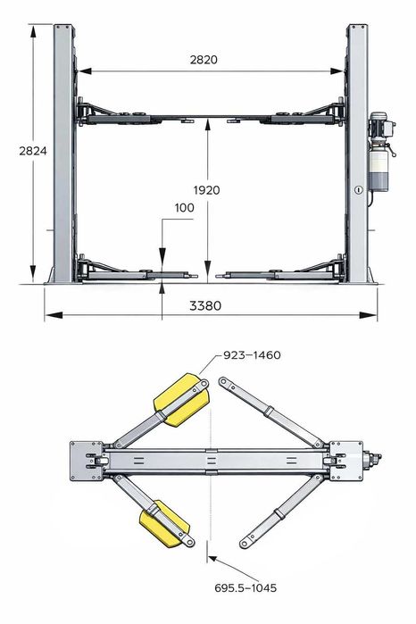 Підйомник двостійковий