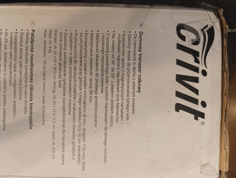 Trenażer rolkowy crivit