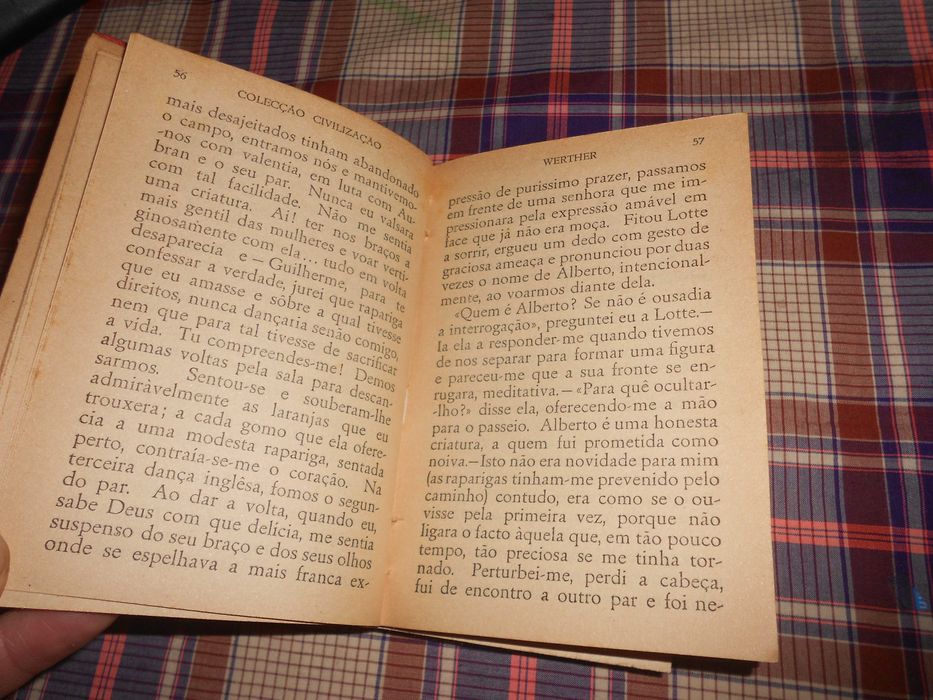 Livro antigo Werther - Goethe editora Civilizacao