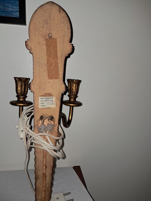 Par de apliques antigos