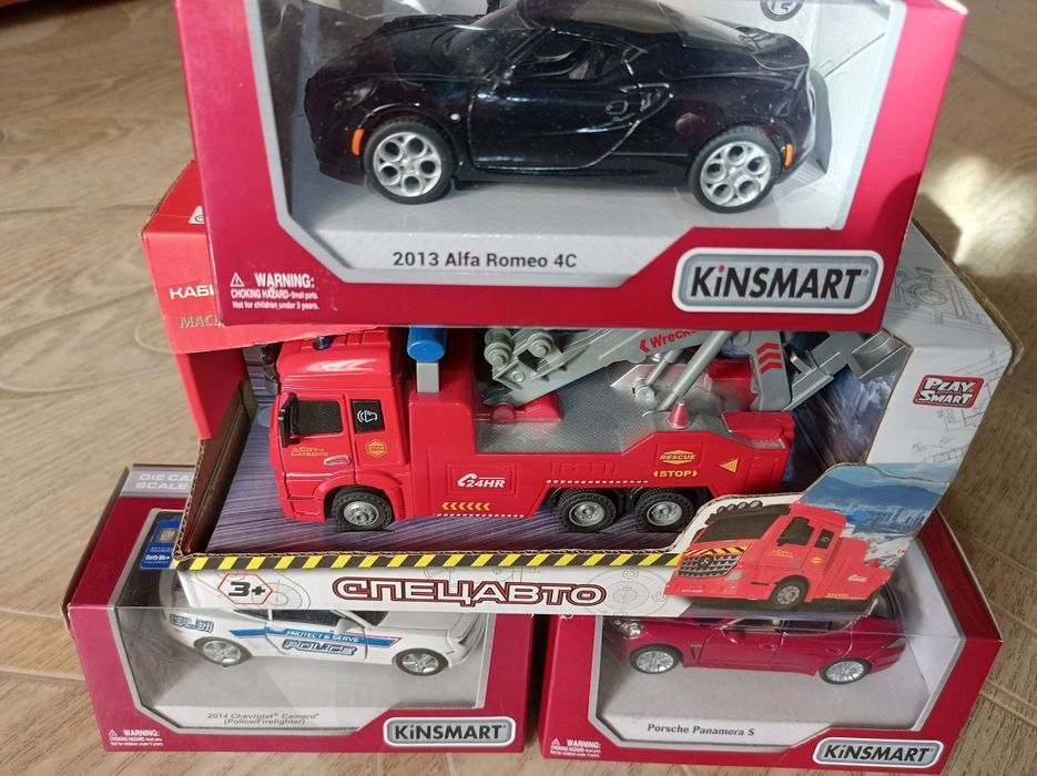 Комплект 4 авто з інерційним механізмом