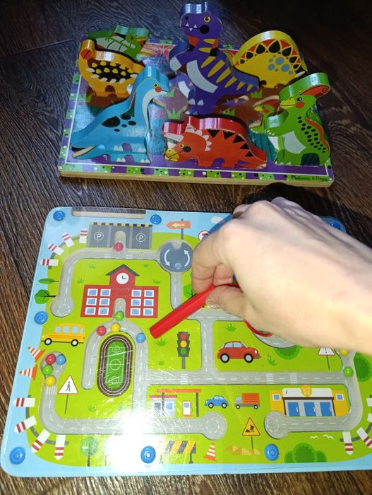 Playtive Магнітний транспорт лабіринт Динозаври фігурки іграшки дитячі