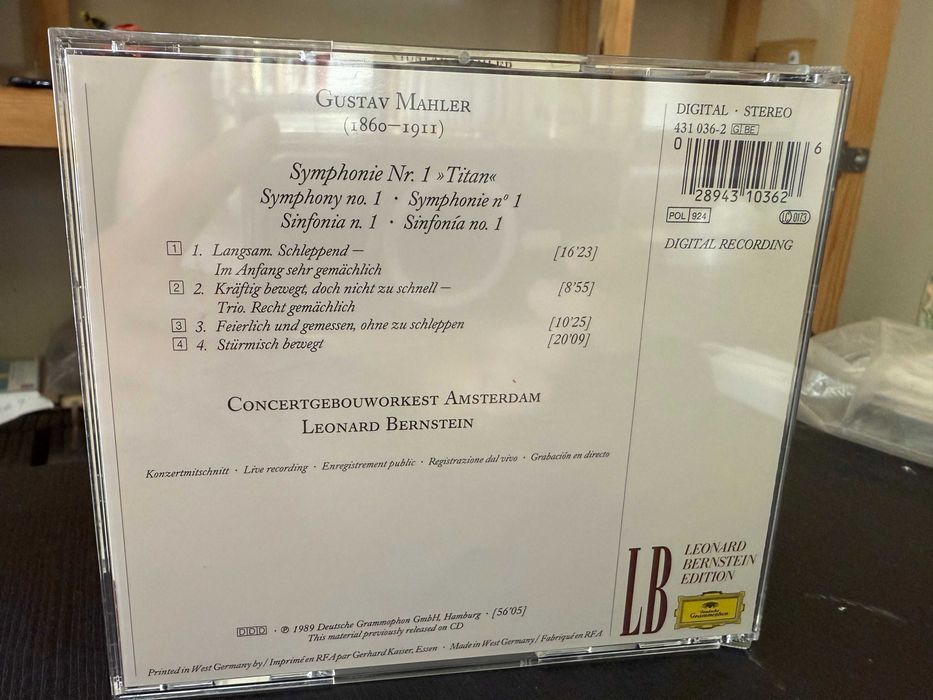Mahler – Symphony No. 1 – Concertgebouworkest, Leonard Bernstein