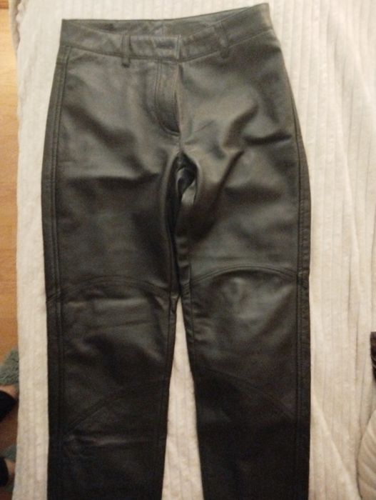 Штани шкіра натуральна чорні