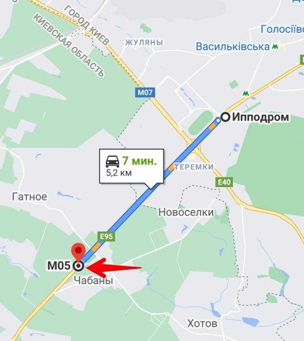 Фасадна ділянка Фасад Одеської траси Чабани, Гатне