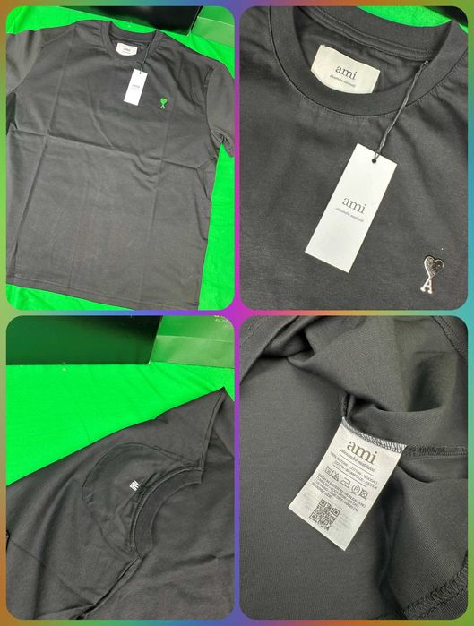 Ekskluzywny T-shirt męski Nowość Stone Island Amiri Ami Paris Premium