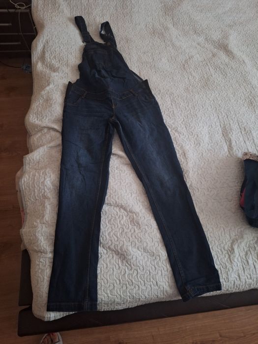 Spodnie ogrodniczki jeansowe ciążowe,esmara