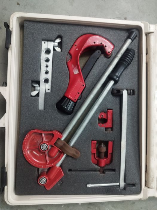 Kit / Mala de Abocardar e Curvar Tubos de Cobre (Refrigeração / Ar Condicionado)