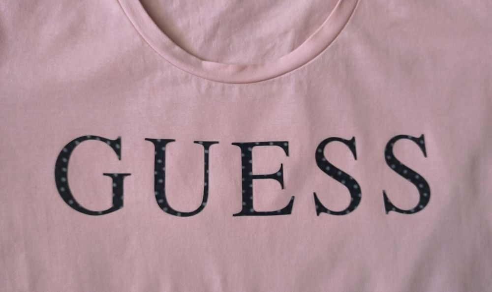 Bluzeczka, bluzka, krótki rękaw, Guess, S (36), M (38)