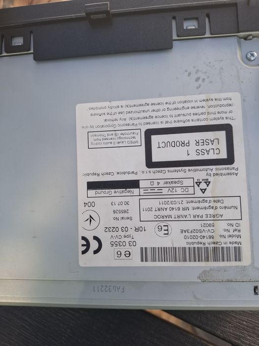 Auto Radio Toyota Auris 2014