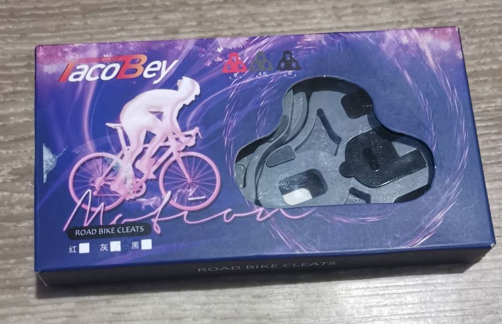 Велосипедні шипи TacoBey Grip, сумісні з педалями Look KEO, сірі 4,5°