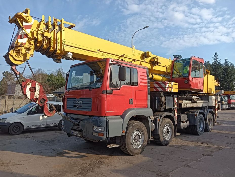 MAN TGA 41.480  Żuraw Faun HK 50