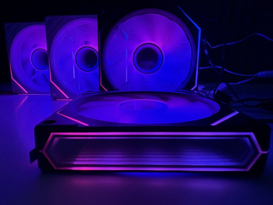 ARGB 120mm Кулер корпуса Чорний/Білий Upsiren  UF4 Prism Pro 6