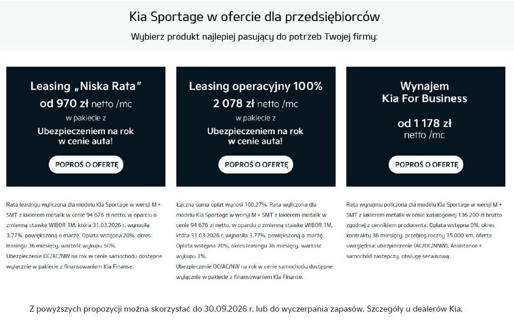 Kia Sportage Wersja Specjalna BLACK EDITION - Wolf Gray