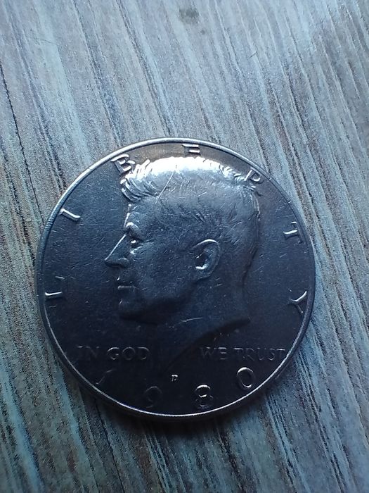 Półdolarówka Kennedy 1980
