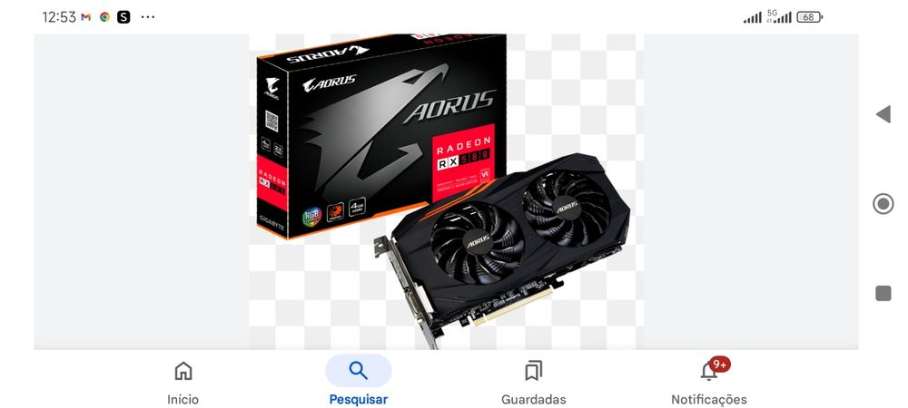 Gigabyte Aorus RX580 GPU