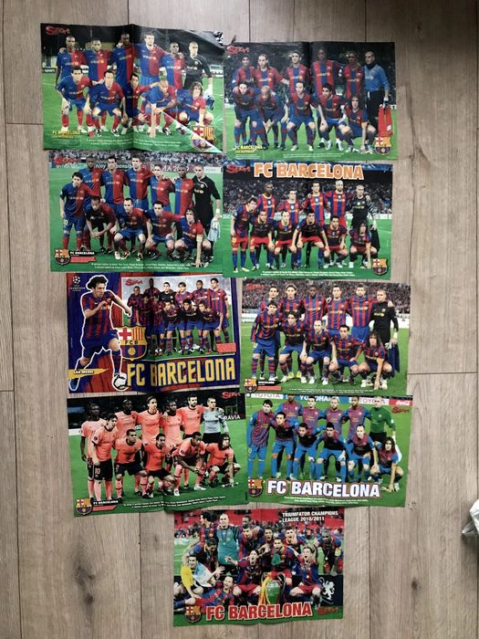 Retro plakaty piłkarskie FC Barcelona
