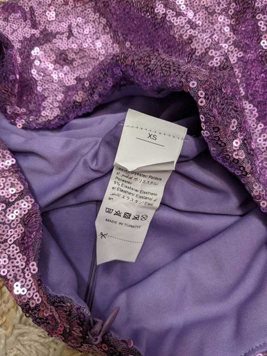 Спідниця Shein Юбка в паетках Новая с биркой W25-W27 XS - S святкова